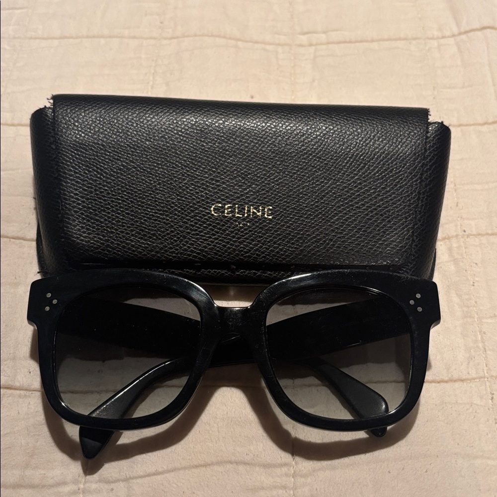 Celine Elegant Black Sunglasses with Case
